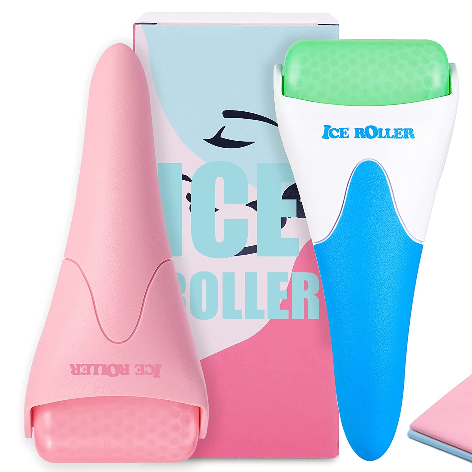 230527204233848_1 2 Pack Ice Rollers for Face, Eyes and Whole Body Relief, Face Roller Skin Care Tool for Migraine Relief and Blood Circulation (Random Package) - Image 1